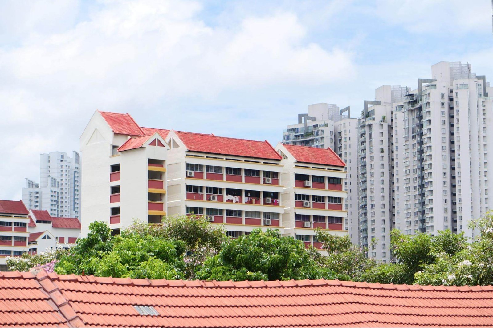 image of houses inside the city